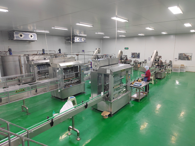 自動醬料灌裝（zhuāng）生產線裝配車間