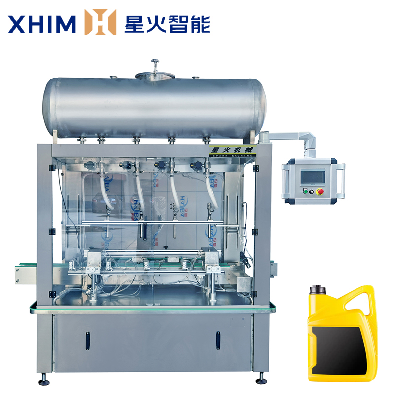 自動化四頭（tóu）稱（chēng）重灌裝機-液體（tǐ）智能灌裝設