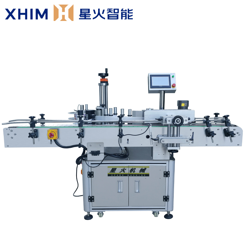 自動化圓瓶定位貼標機-多功能打印貼標機