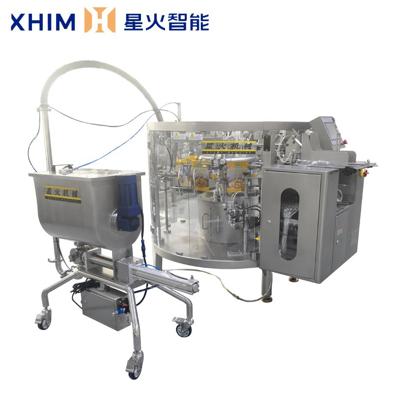 全自（zì）動醬料食（shí）品包裝機-預製袋高湯包裝