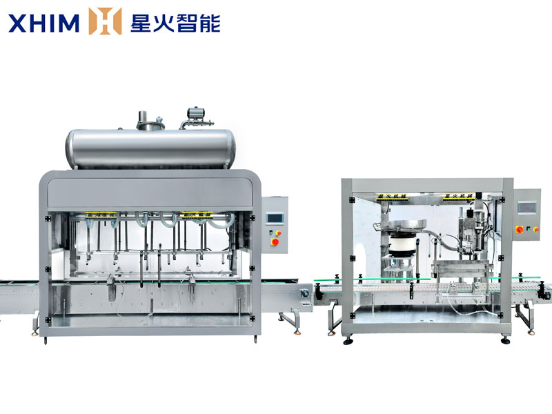 全自動稱（chēng）重灌裝旋蓋生產線-桶裝活化劑