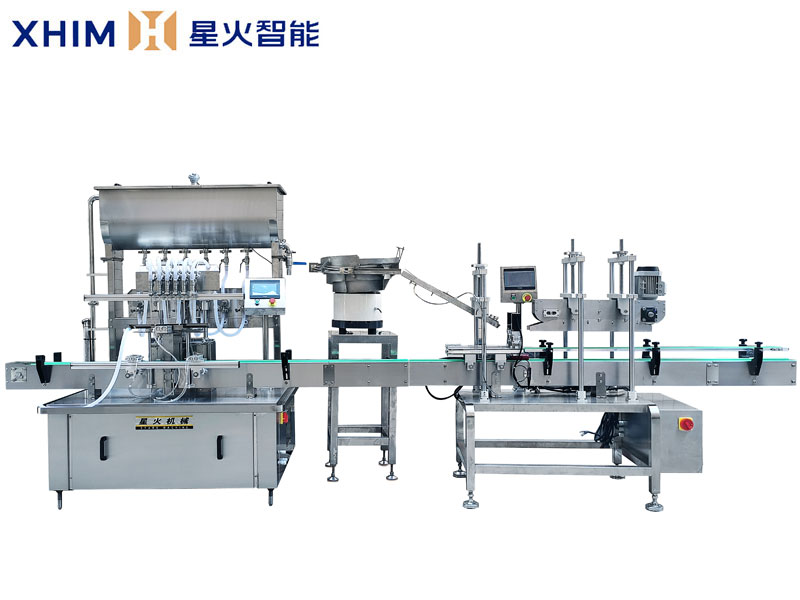 全（quán）自動芝麻油灌裝壓蓋生產線